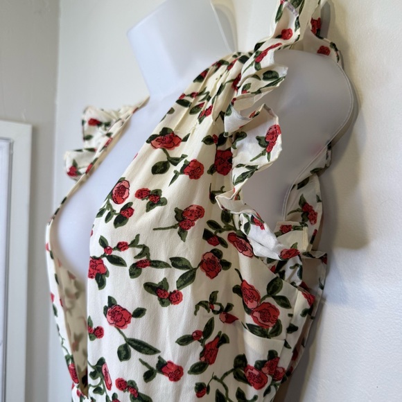 Showpo. | Lover's Day Floral Flutter Sleeveless Ruffled Skirt V-Neck Sundress - Picture 9 of 16